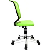 Topstar Titan Junior, Gepolsterter Sitz, Netz-Rückenlehne, Grün, Grün, Baumwolle, Polyester, Polyurethan (PU), Viskose, Netz, Polyester
