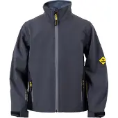 Roadsign RS Kinder Softshelljacke anthrazit/gelb Gr. 140