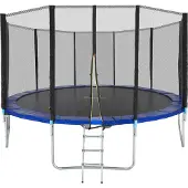 TecTake Trampolin Garfunky Ø 457 cm, GS mit Sicherheitsnetz