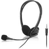 ACT Headset mit 3,5-mm-Audioanschluss, Büro/Callcenter, Kopfhörer, Schwarz