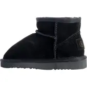 Natural world Kinder-Stiefeletten aus Leder „Bota Alta Merino“ im Hausschuh-Stil