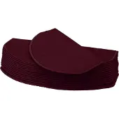 Mendler 15er-Set Stufenmatte HWC-G49, Treppenteppich Treppenschutz Treppenmattenset, 65x25cm halbrund, bordeaux