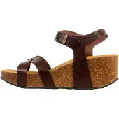 Plakton So Final Keilabsatz-Sandalen aus Leder