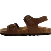 The Divine Factory Kinder Pantoletten aus Leder mit Memory-Sohle, verstellbaren Riemen und offener Spitze