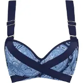 Marlies Dekkers Badmode Push Up Bikini BH Cache Coeur | Grösse: 70C | Farbe: Blau/Print