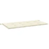 vidaXL Hochwertige Gartenbank-Auflage Creme 100x50x4 cm Oxford-Gewebe, Gartenmöbelauflagen DE44945