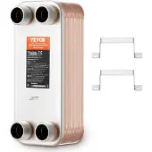 TOPDEAL 30 Plattenwärmetauscher 4x1-1/4Zoll MNPT-Anschlüsse 316L Edelstahl