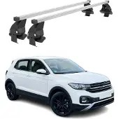 Menabo Dachträger Grundträger für VW T-Cross 2018-2025 Stahl Grau 2tlg