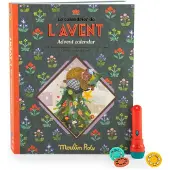 Moulin Roty Adventskalender Laterne und 23 Scheiben mit Geschichten von Minouchkas