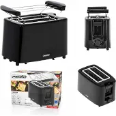 Mesko Toaster 900W, 6 Stufen, 2 Scheiben, schwarz,