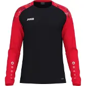 Jako Herren Pullover Longsleeve Sonic 8826-812 L - Schwarz/Rot - L
