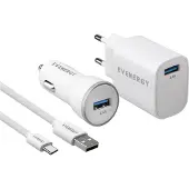 SBS Reise-Ladeset 3 in 1 USB-C