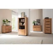 MCA Direkt Import Moderne Kommode Greno, robust und pflegeleicht, mit mehreren Schubladen, H80 x B102 x T40 cm
