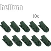 Hellum Ersatzklammer, grün, klein, 10er-Pack