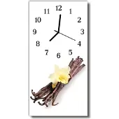Tulup Glasuhr Wanduhr Küchenuhr Echt-Glas 30x60 Vanille Mehrfarbig