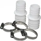 Bevo 2 x Doppelschlauchtülle Ø 32-38 mm Schlauchverbinder mit 4 x Schelle