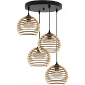 Light11 HOME Hängelampe, Deckenleuchter, Holz, LED-Lampenschirm