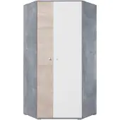 Masseno Drehtürenschrank GALIA 90/190/90cm 2-türig Beton