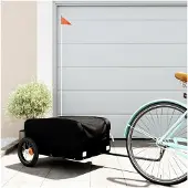 Markenlos Fahrradanhänger Schwarz 30 kg Eisen