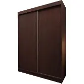 Masseno Schiebetürenschrank SOFIA 150 cm Kleiderschrank Schlafzimmer Schrank 2-türig Wengefarben