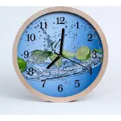 Tulup Holzuhr 20fi cm wanduhr - Limette