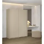 Masseno Schiebetürenschrank VANTE 150/210/62 cm 2-türig Schlafzimmer Schrank Kleiderschrank Beige