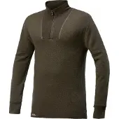 Woolpower Skipullover Zip Turtleneck 200 Pine Green Unisex-M