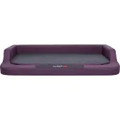 HOBBYDOG Hundekissen Hundebett Hundekorb Hundesofa Orthopädisch für Haustier Hunde Waschbar - Medico Standard - 120 x 80 x 19 cm [Größe: XXL] - Violett mit Schwarz