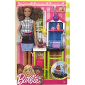 Barbie Tierfriseurin Puppe und Spielset. FJB31