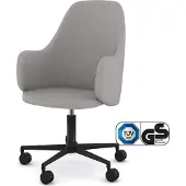 Assmann Schalenstuhl Consento Triest High Back gepolstert mit Rollen Beige,