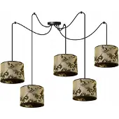 Light11 HOME Spinnen Pendelleuchte Gold – Moderne Hängelampe mit Lampenschirm Deckenleuchte Design