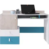 Masseno Schreibtisch ISEO 125x55x86 cm Bürotisch Computertisch, Weiß