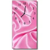 Tulup Glasuhr Wanduhr Küchenuhr Echt-Glas 30x60 Samt Lila
