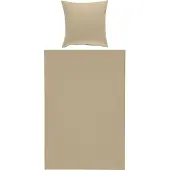 Erwin Müller Bettwäsche Nördlingen" taupe 1x 155x220 cm + 1x 80x80 cm"