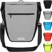 Famanu Fahrradtasche 21 Liter - Wasserfest und reflektierend in Gelb