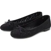 LASCANA Ballerina "Slip-On-Sneaker, Freizeitschuh, Slipper, Halbschuh," mit kleinen Cut-Outs VEGAN