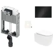 SAT Wand-WC Set für Einmauerung SIKOTZTOR72BL