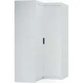 Masseno Drehtürenschrank ELENORA 97,8 cm Kleiderschrank Schlafzimmer Schrank 2-türig Weiß