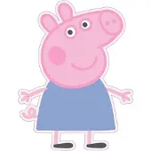 Aymax Coussin Forme Peppa Pig - Rose