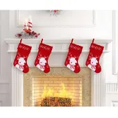 GoDan S.A Weihnachtsstrumpf Weißes Rentier Größe 45,5 Cm