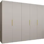 MEBLE KRYSPOL , Kleiderschrank, Schrank 250 cmx202x52, Kaschmir, Gold