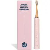 Smyle | Babyrosa Elektrische Schallzahnbürste Nachhaltige Bambus-Aufsätze 4 Monate Akkulaufzeit 180 g Zahnbürste