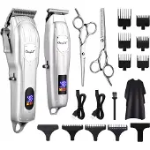 Ckeyin Haarschneidemaschine Profi Wasserdicht Haarschneider Herren Wiederaufladbar Haartrimmer Langhaarschneider Elektrisch Bartschneider Schnurlos