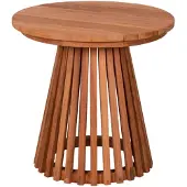 Bene Plantagen-Teak Beistelltisch Bolton 50x50x50 cm, witterungsbeständig & fein geschliffen