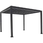 Green Spirit Lamellenpergola Mirador Classic 3x4 m Anthrazit Aluminium Stahl