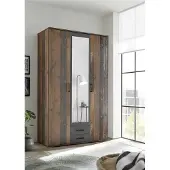 Möbelando Kleiderschrank Schlafzimmerschrank Drehtürenschrank Schrank Schlafen "Cilli I"