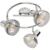 Globo Lighting Strahler Metall verchromt, Glas, ø: 250mm, H: 160mm, exkl. 3x E14 40W 230V