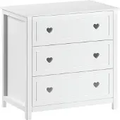 Vipack Schubkastenkommode >Amori< in Weiß, Holzwerkstoff - 90x89x76cm (BxHxT)