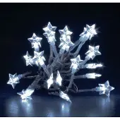 Konstsmide LED Lichterkette 20er Sterne weiss Batteriebetrieb 1263-203