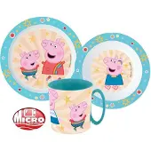 Procos Peppa Pig Kindness Geschirrset aus Mikroplastik